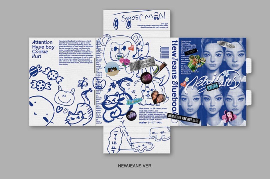 Blue Book Version ) NEWJEANS NEW JEANS 1st EP Album ( HANNI