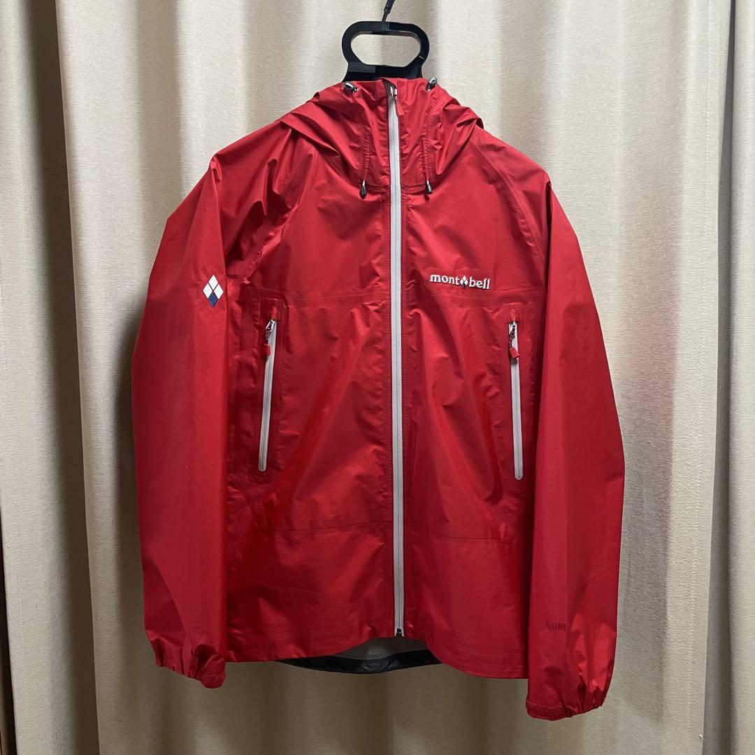 モンベル　ゴアテックス　ストームクルーザー ジャケット　メンズM レッド