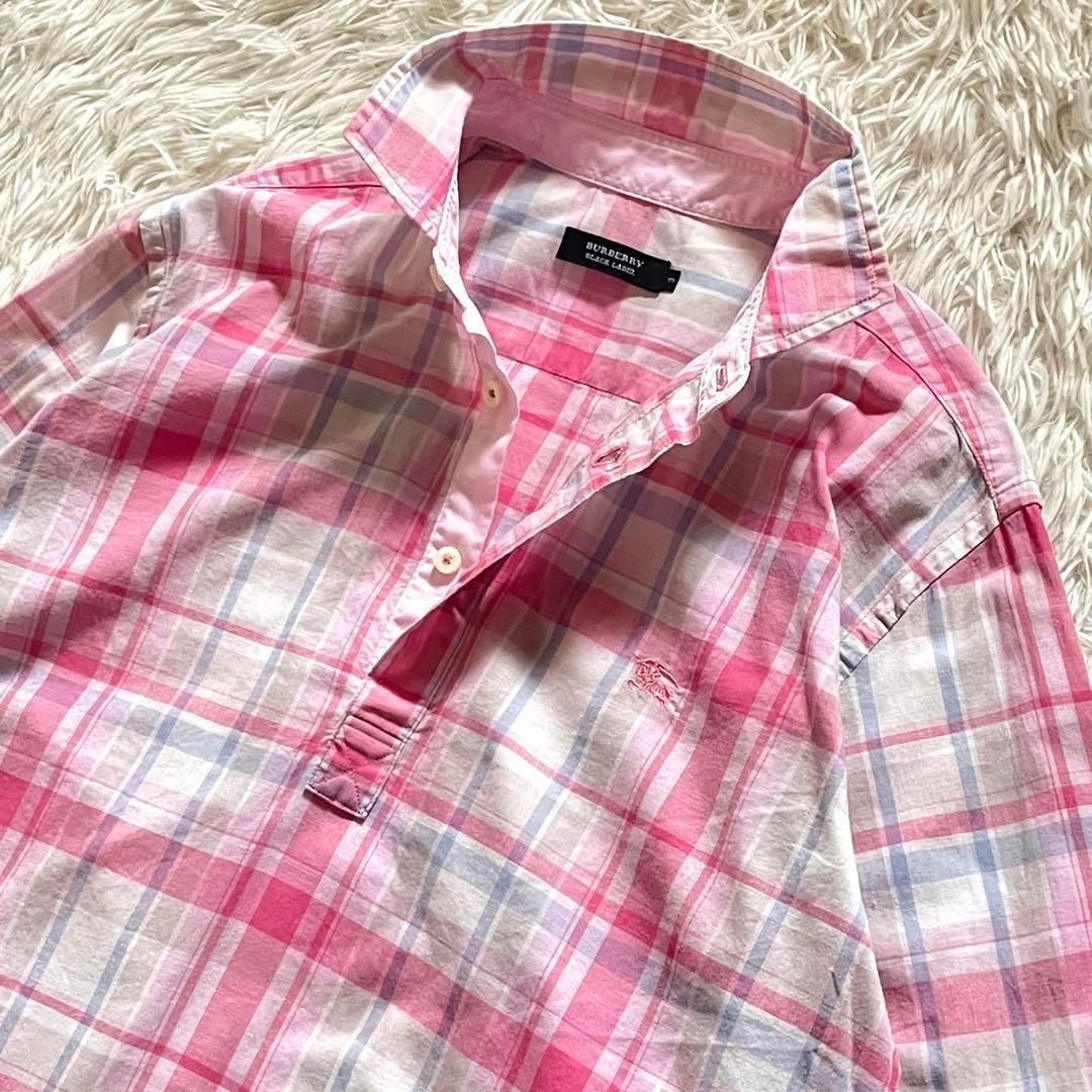 BURBERRY BLACK LABEL ノバチェック HB リネンプルオーバー