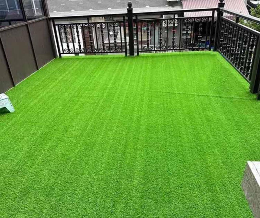 【15日まで！】薄型緑色 人工芝 ロール状　1m×10m