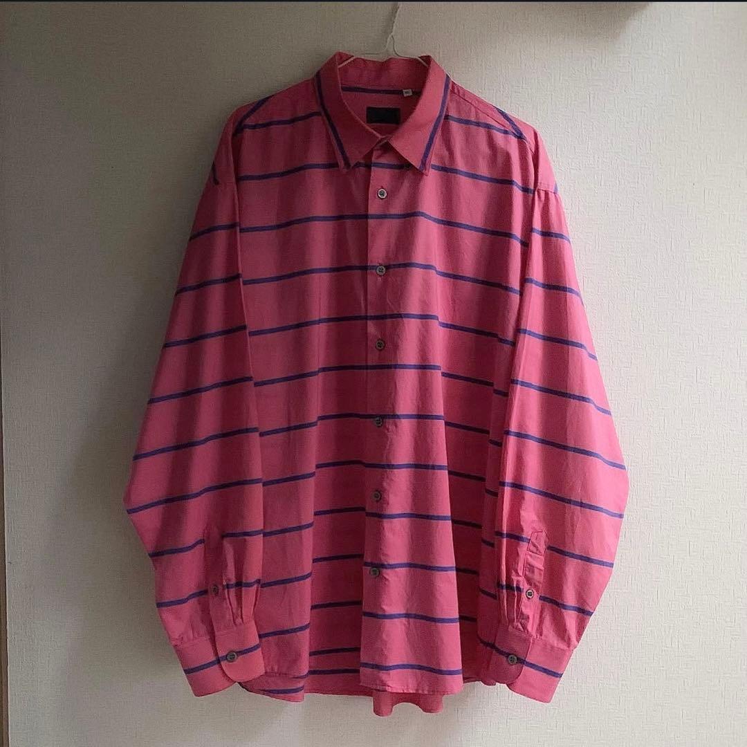 90s KENZO HOMME stripe shirtsXL LL Kenzo