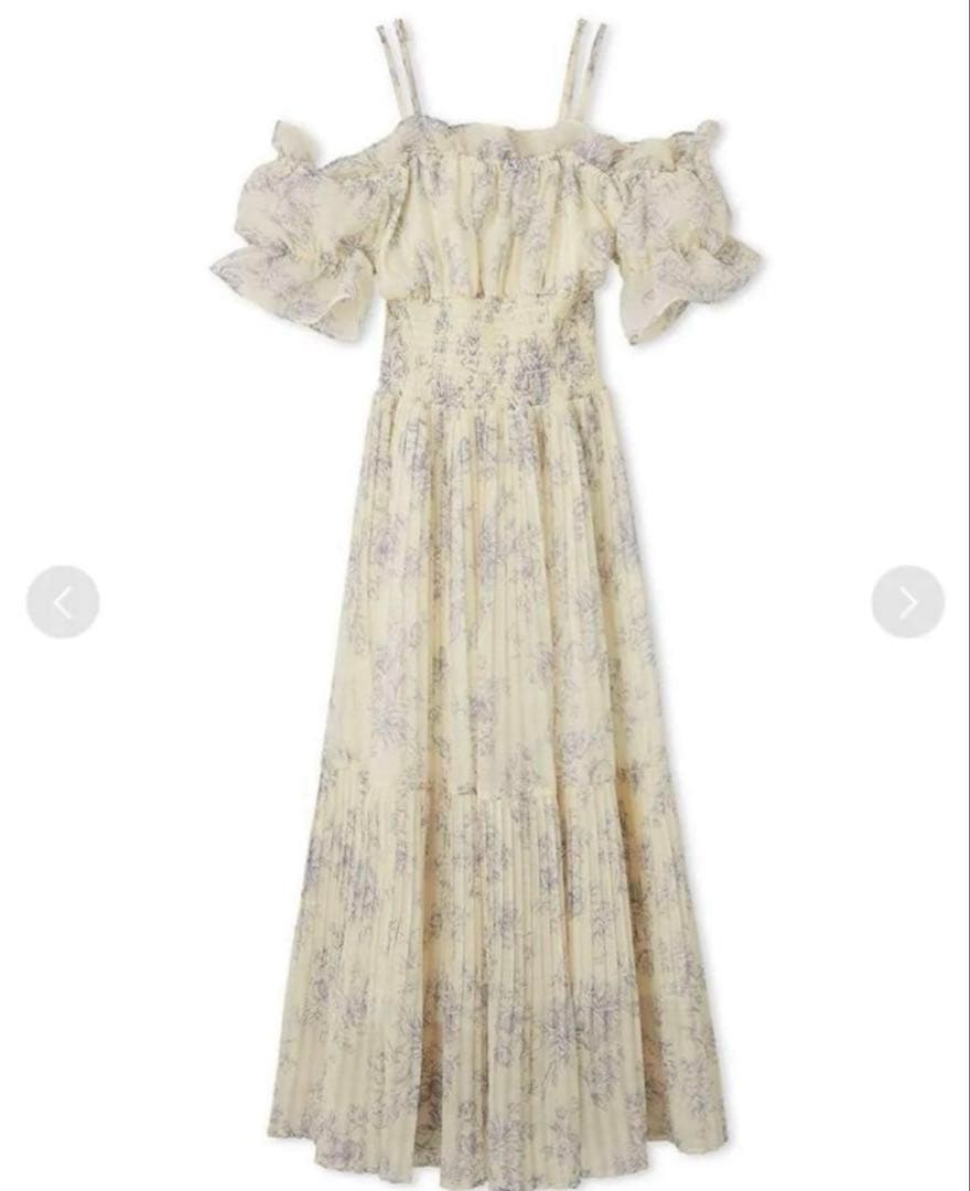 スナイデル Sustainableオフショルギャザーワンピース