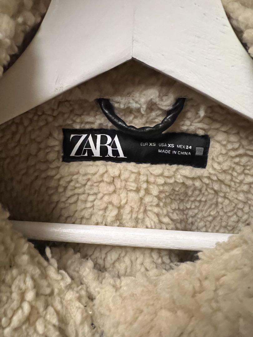 ZARA ムートンジャケット　XS ブラウン