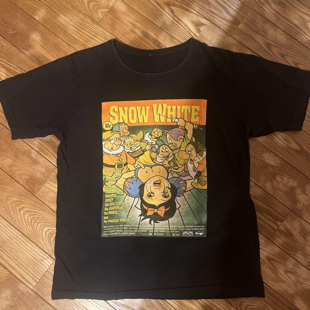 スノーホワイト グラフィックTシャツ Mサイズ 白雪姫 古着 アメリカ 映画