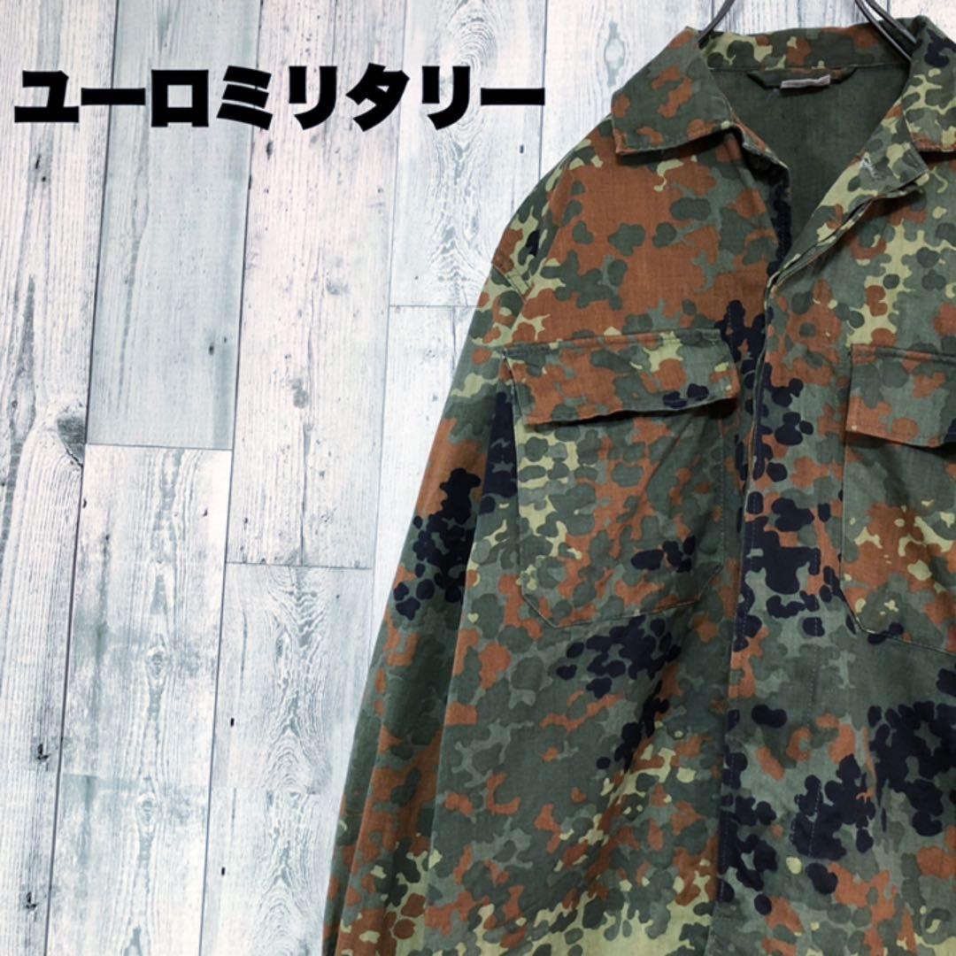 メルカリ ユーロミリタリー ドイツ軍カモフラジャケット 迷彩 軍服 比翼 アーミー ミリタリージャケット 2 080 中古や未使用のフリマ