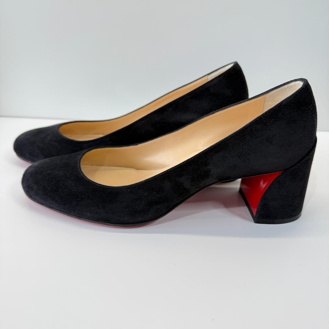 【美品】ルブタン MISS SAB 55 ベロアパンプス 定価125,400円