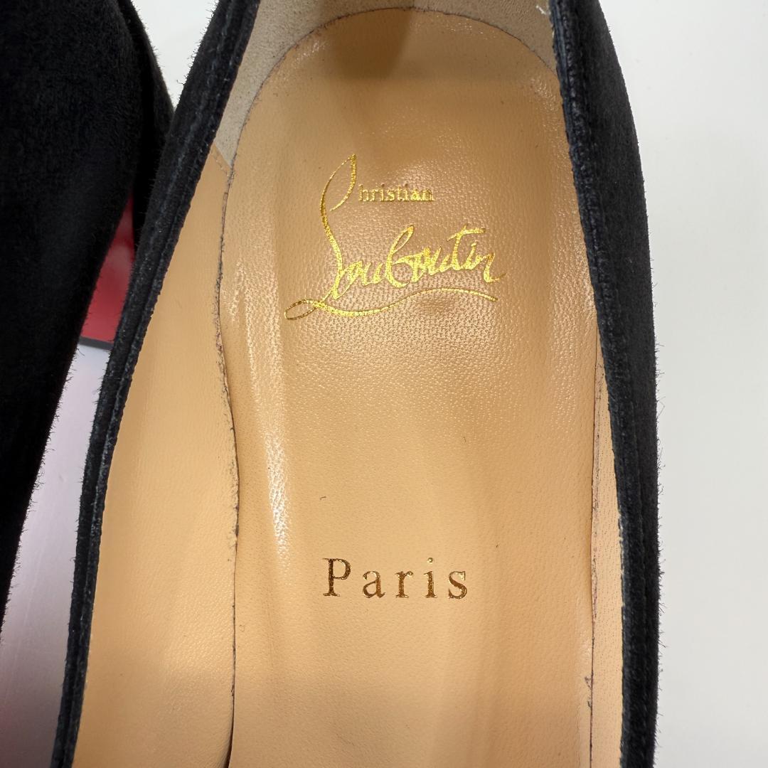 【美品】ルブタン MISS SAB 55 ベロアパンプス 定価125,400円