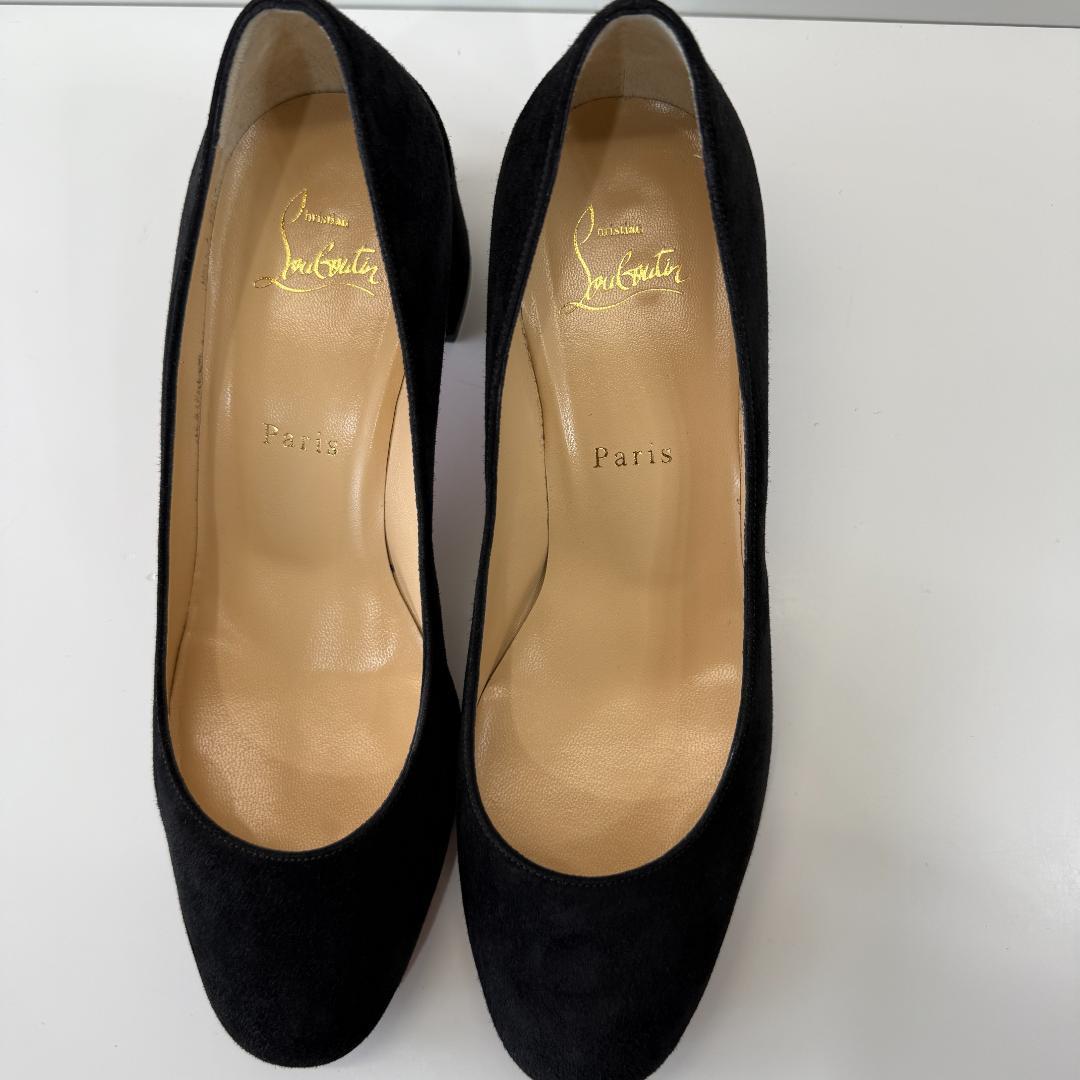 【美品】ルブタン MISS SAB 55 ベロアパンプス 定価125,400円