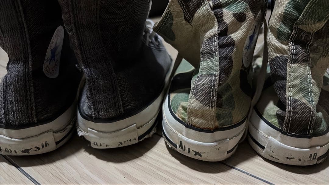 【貴重】オールスター80s 青枠青文字USA製 83カモ&ブラック 26㎝ 【貴重】オールスター80s 青枠青文字USA製 83カモ&ブラック 26㎝