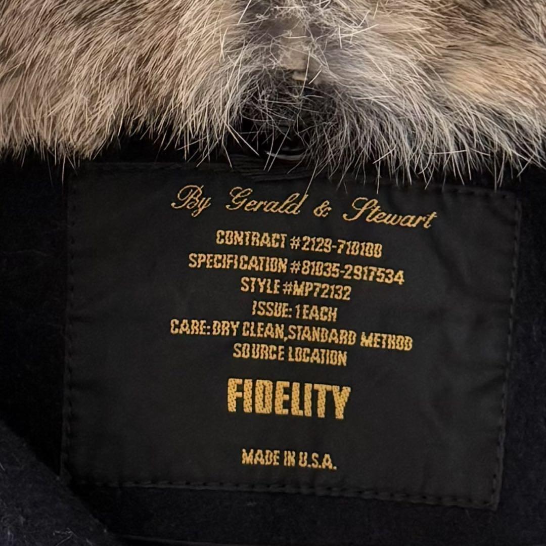 専用 FIDELITY フェデリティー ラビットファー ポンチョUSA製