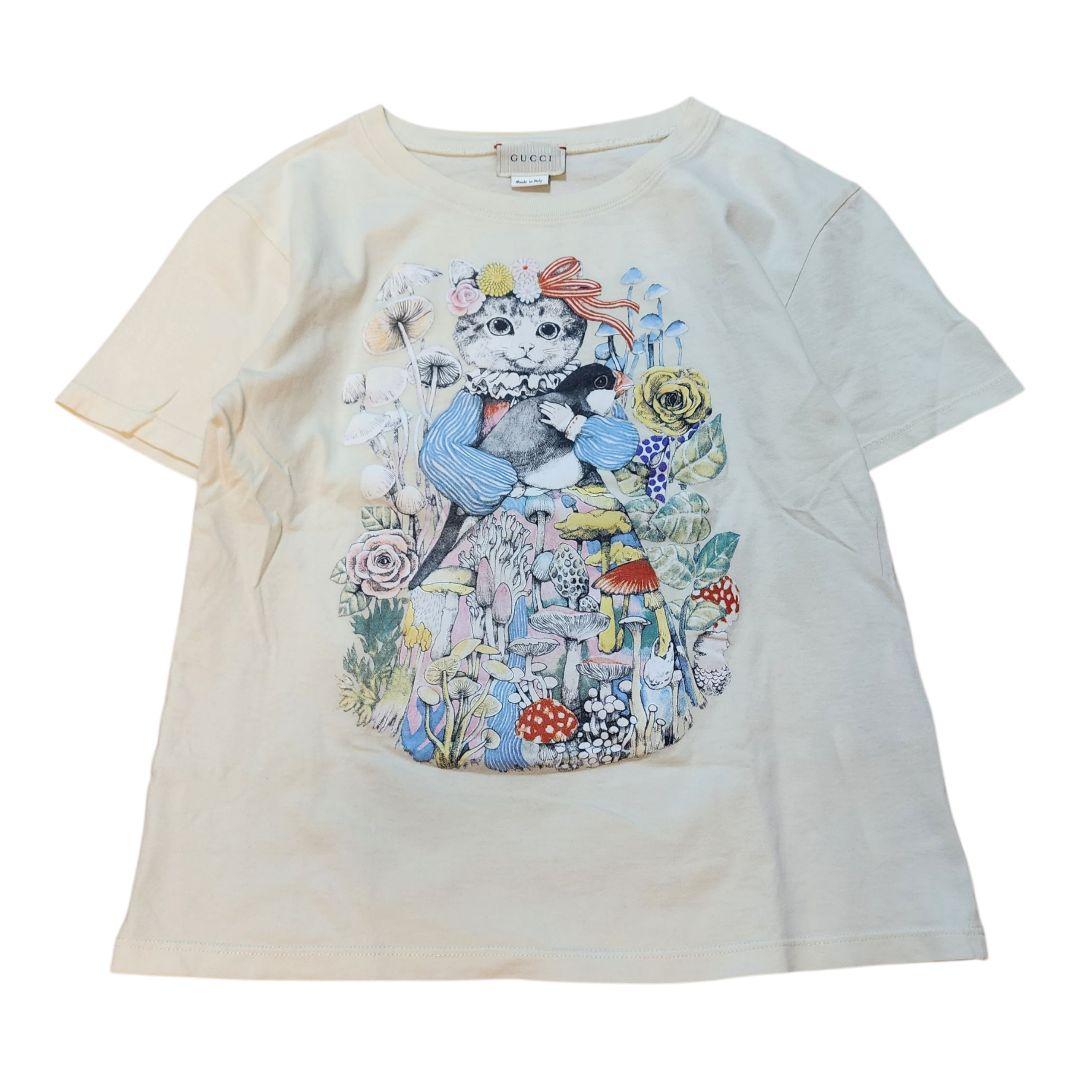 GUCCI - ⏰気まぐれタイムセール⏰GUCCI ヒグチユウコ Tシャツ 12サイズ GUCCI】グッチ『ヒグチユウコ ロゴ 日本限定 キャット 半袖T