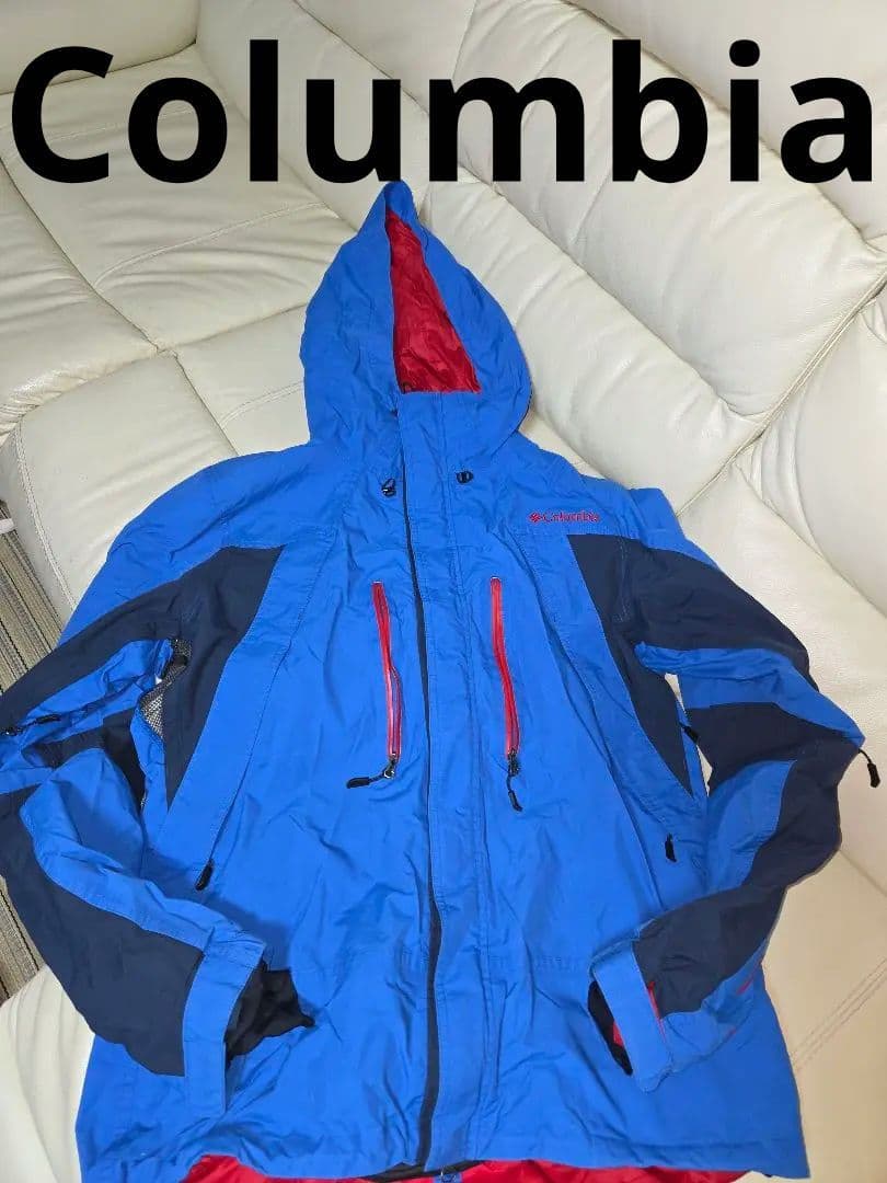 Columbiaスキーウェア　マウンテンパーカー　オムニテック　青