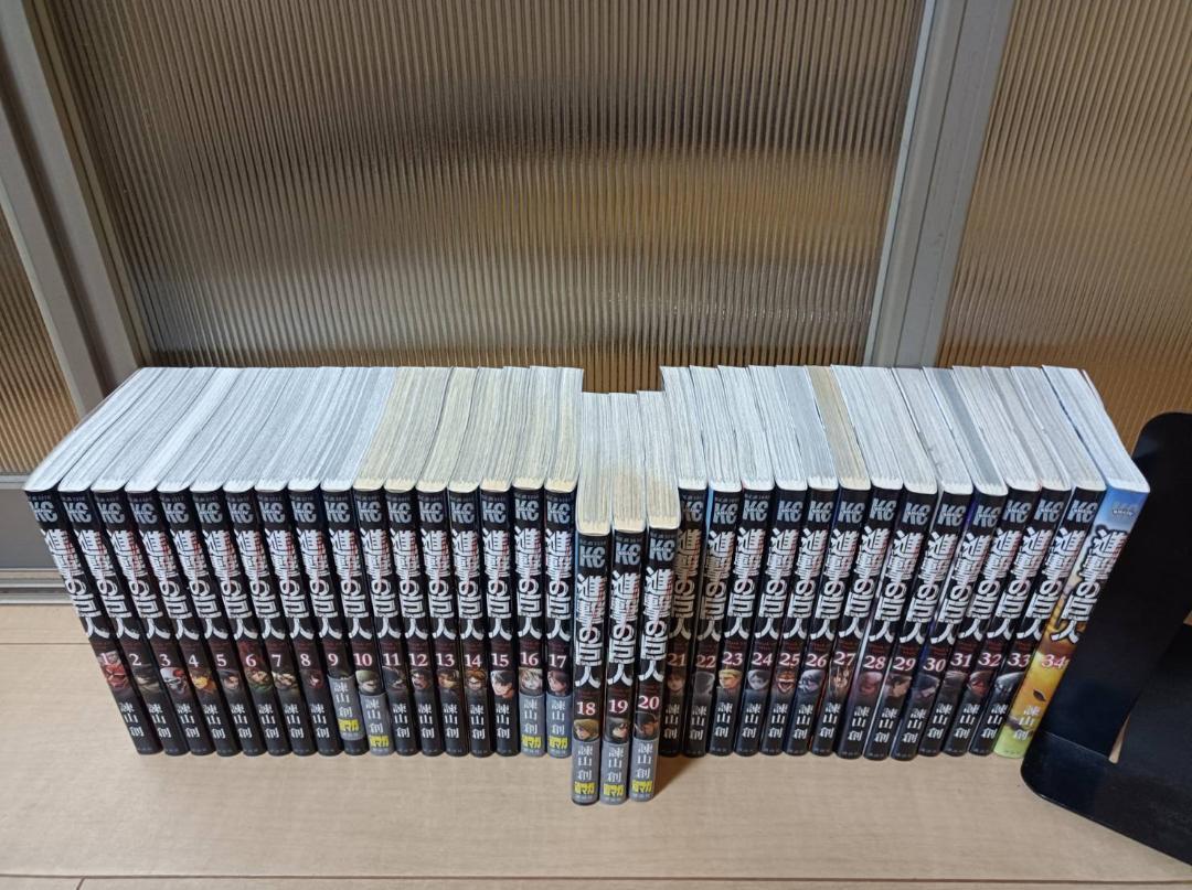 美品 初版 即納 進撃の巨人 全巻 全巻セット 送料無料 フィルムコミック 最高本・雑誌・漫画 - 美品 即納 初版 進撃の巨人 全巻 全巻
