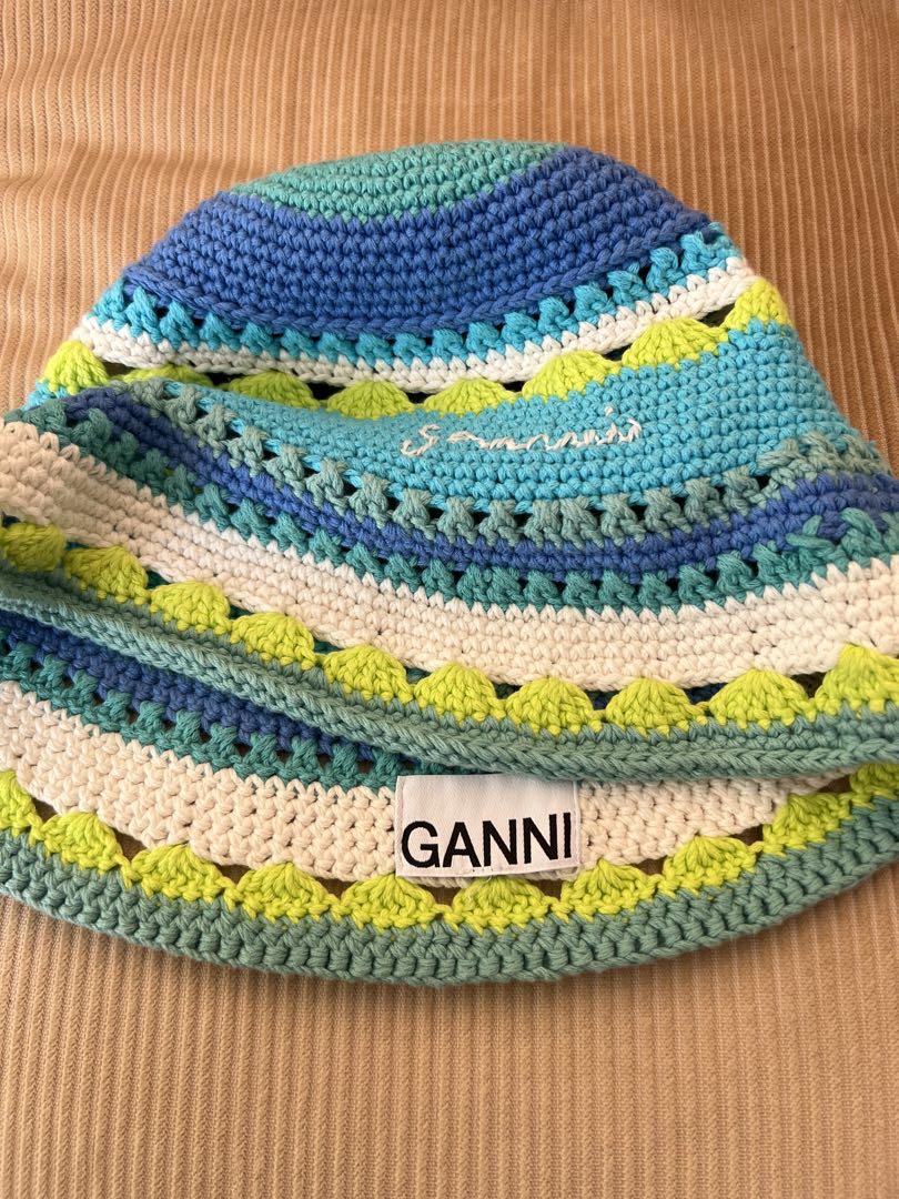 GANNI クロシェハット　クロシェ　バケットハット ガニー