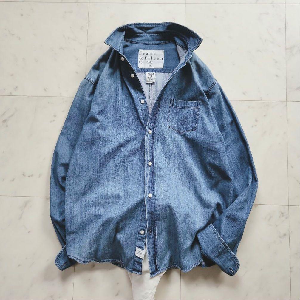 フランク&アイリーン 長袖 デニムシャツ LUKE インディゴ