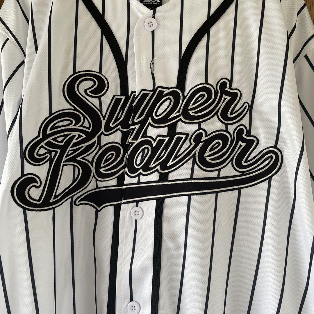 Super Beaver ストライプベースボールシャツ