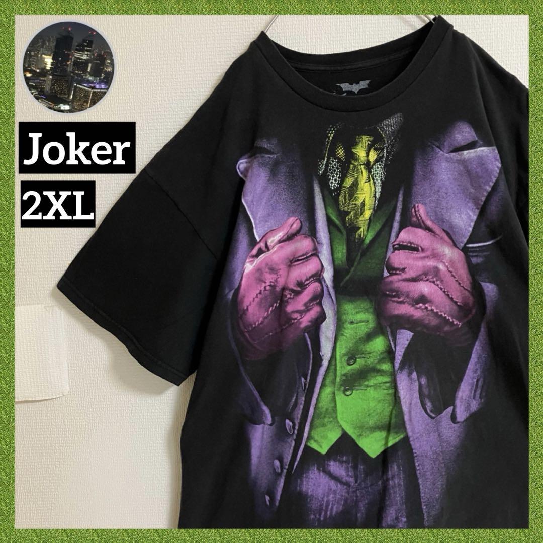 ダークナイト オーバーサイズTシャツ 黒 ムービーT ジョーカーバットマンダークナイトムービーTシャツtシャツ