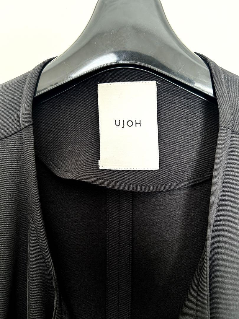 必見美品！　UJOH ウジョー　デザイン　ジレ　ベスト　人気ブラック
