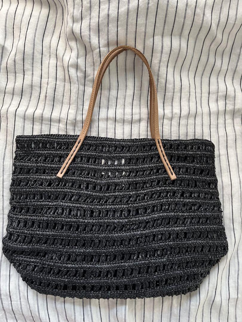 新品　サンアルシデ　ラフィア　黒