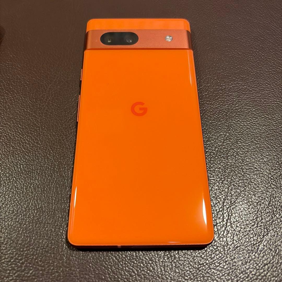 Google Pixel 7a オレンジ ケース付き Google Pixel 7a オレンジ ケース付き