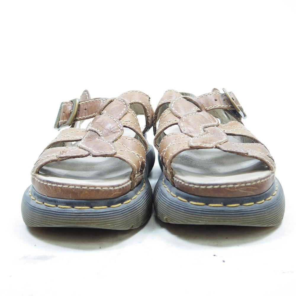 UK7 Dr. Martens ブラウン サンダル 編み込みデザイン P2966 UK7 Dr. Martens ブラウン サンダル 編み込みデザイン P2966