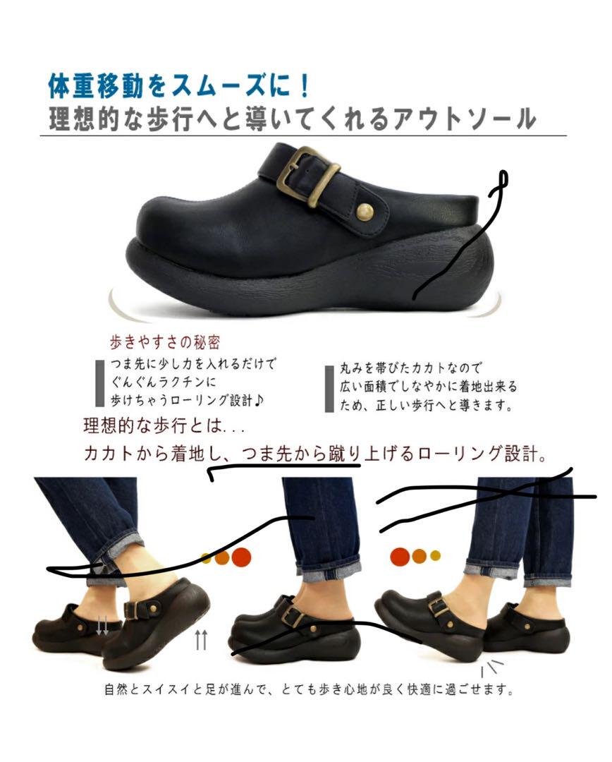 Nuts world ナッツワールド　サボサンダル　24.5