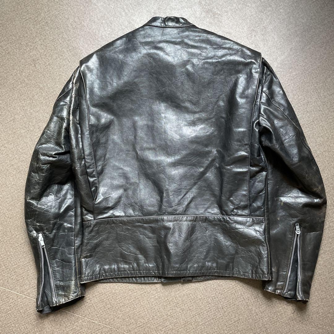 【雰囲気◎】60s スペイン製 ユーロヴィンテージライダースジャケット