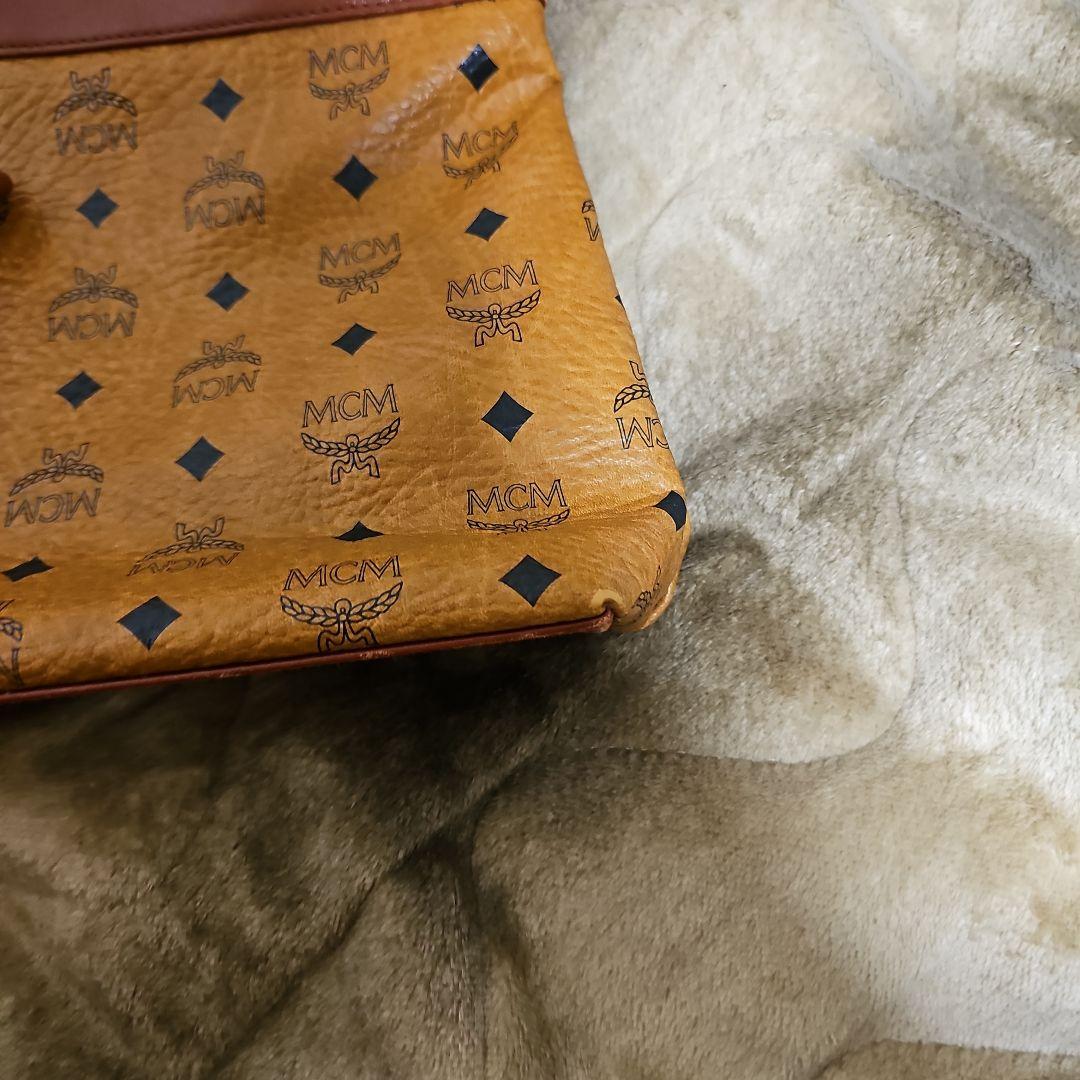 【バッグ】MCM エムシーエム ロゴグラム ショルダーバッグ トートバッグ ショルダートート PVC オレンジ シルバー金具 【中古】【s】 |  Blumin 楽天市場店