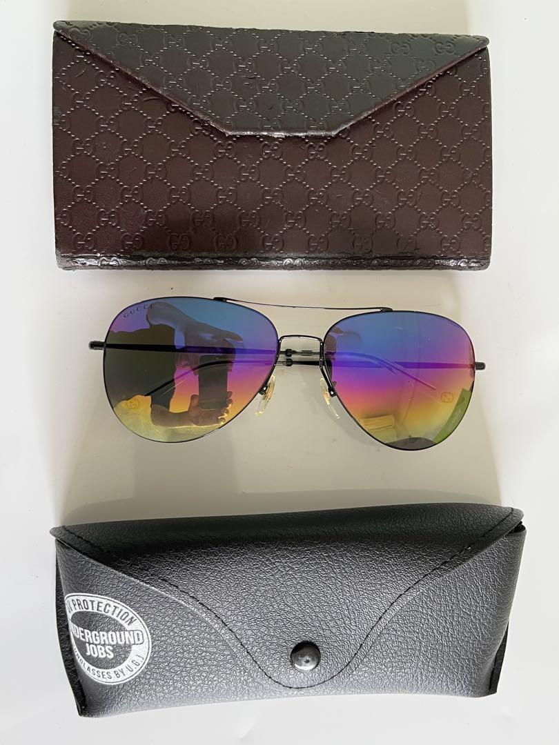 GUCCI GG1622 サングラス ティアドロップ 赤白 グラデーションレンズ GUCCI GG1622 サングラス ティアドロップ 赤白 グラデーションレンズ