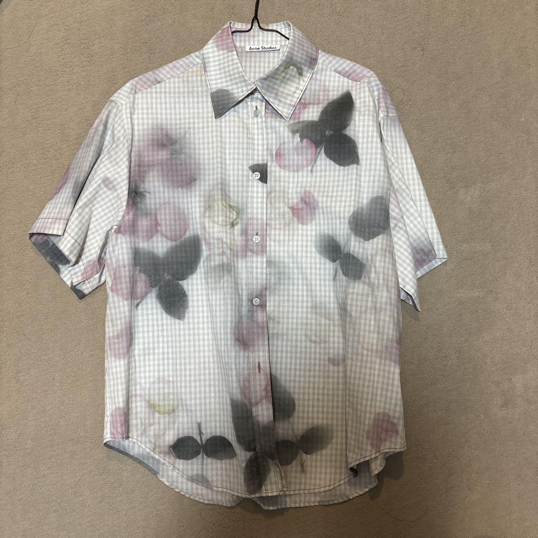 ホットプレート セール ACNE STUDIOS 花柄シャツ ストゥディオズ アクネ トップス