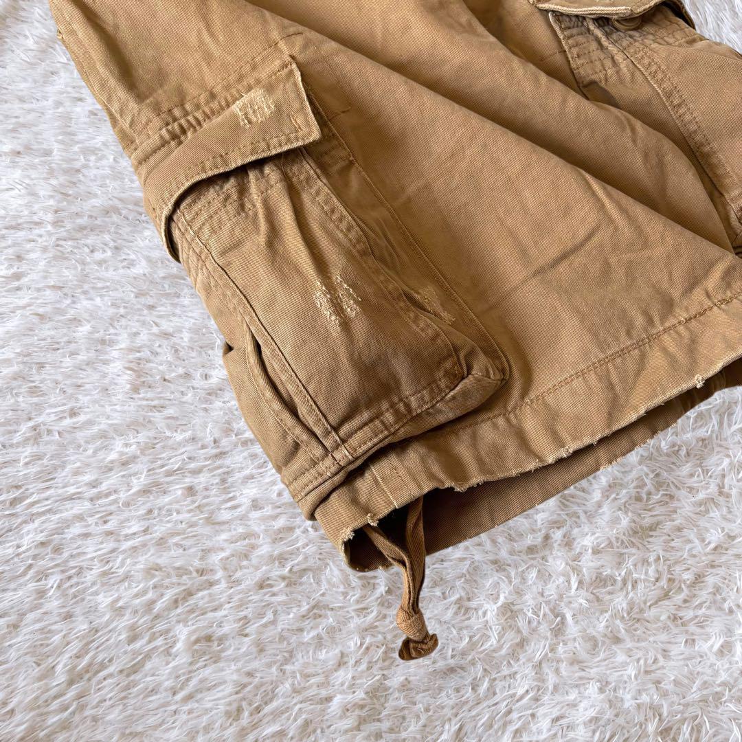 Abercrombie&Fitch ヴィンテージ加工 ミリタリー カーゴ L