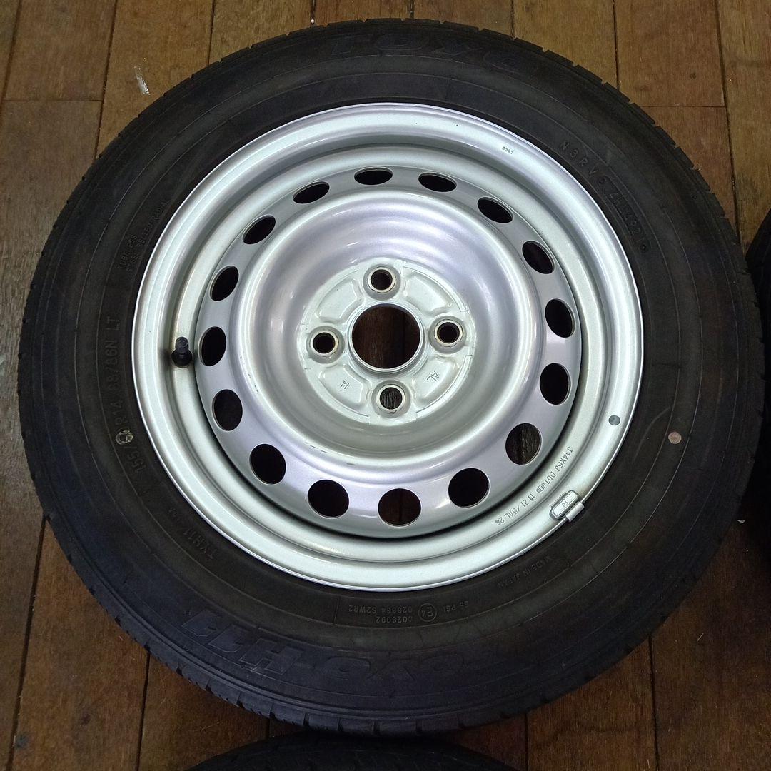 サクシードやプロボックス　TOYO　夏タイヤ　155/80R14LT　ホイール付