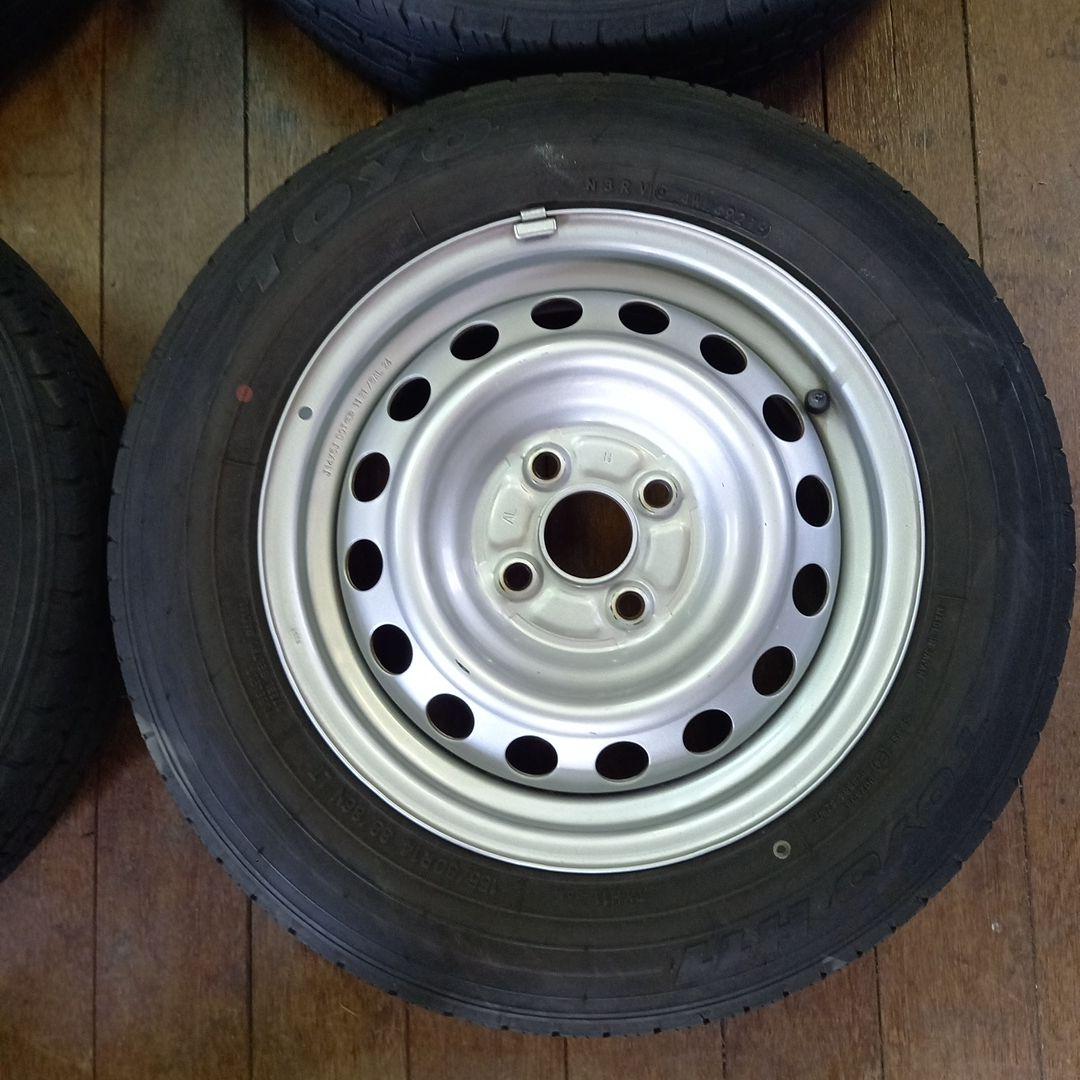 サクシードやプロボックス　TOYO　夏タイヤ　155/80R14LT　ホイール付