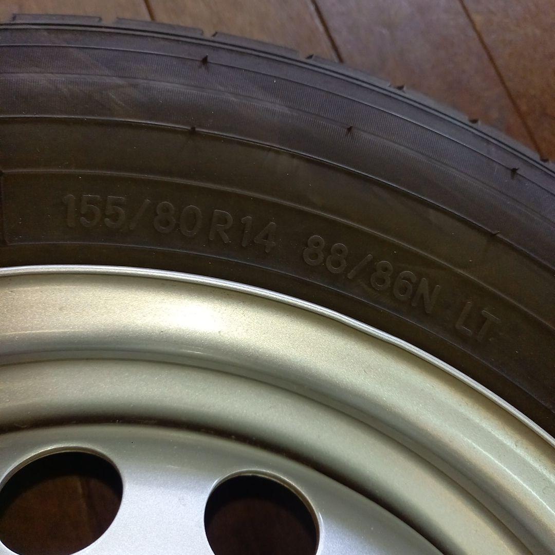 サクシードやプロボックス　TOYO　夏タイヤ　155/80R14LT　ホイール付