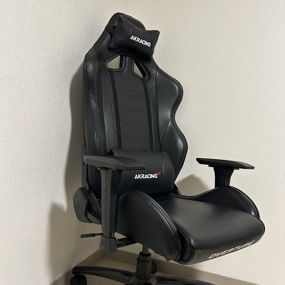 【美品】AKRACING ゲーミングチェア OVERTURE BLACK
