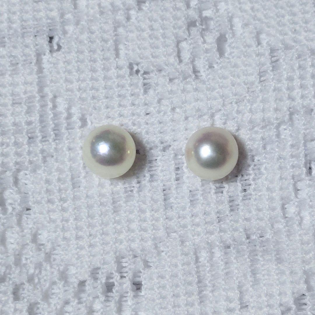 K18 18金 あこや 真珠 本真珠 ピアス 7.8mm K18 18金 あこや 真珠 本真珠 ピアス 7.8mm