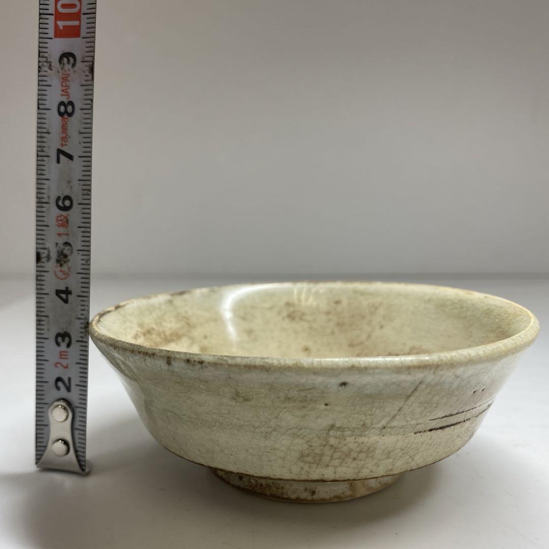 専用　中国明時代　磁州窯盃　木箱付　口径9.8㎝　東Y6-0906☆2Fタサニ