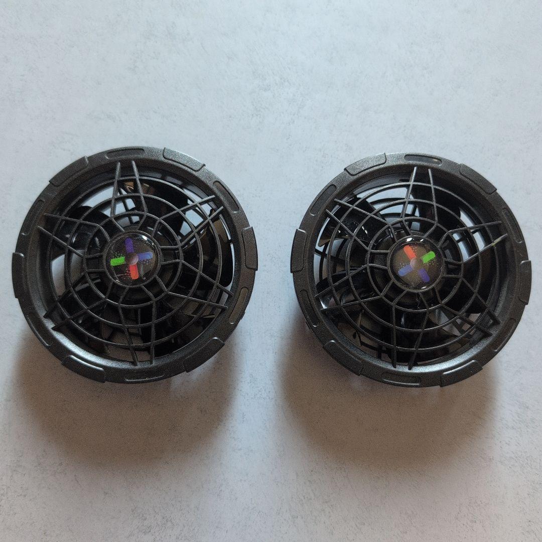 【極美品】X-Super 最高42V出力 メッシュデザインファン 2個セット