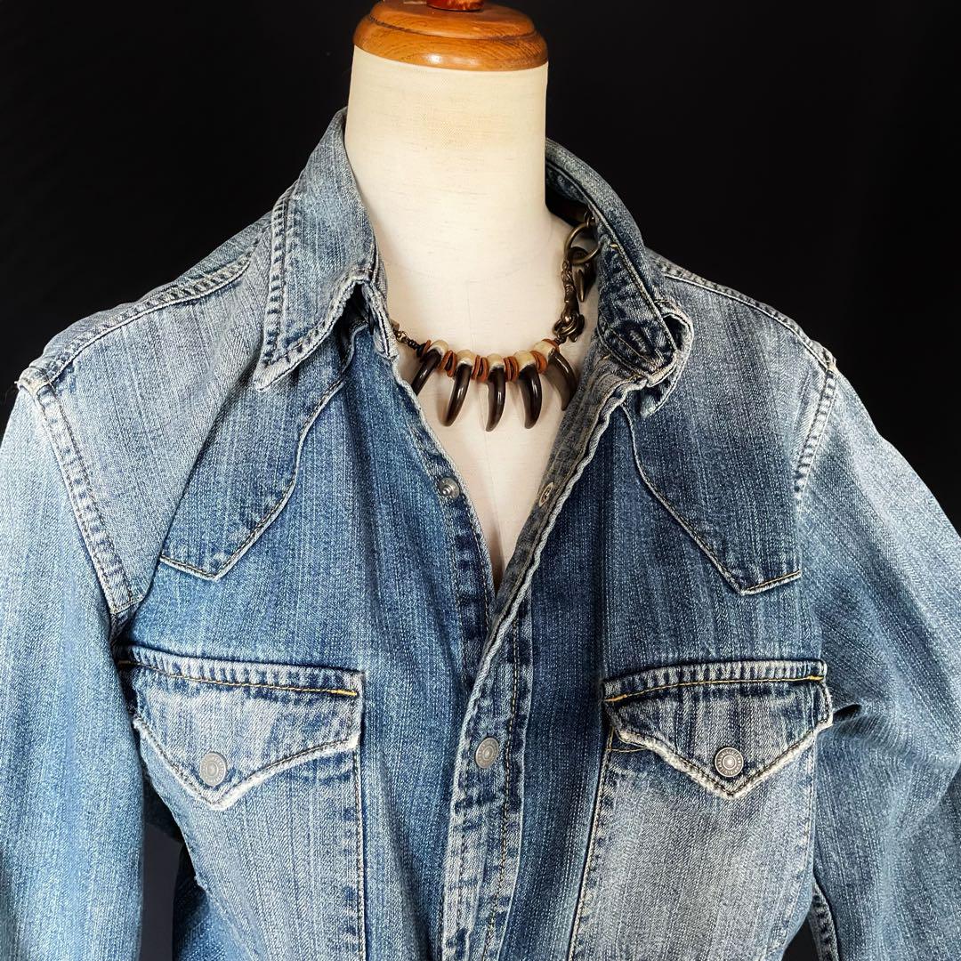 【a-48】 one‐hand bear claw/Strap necklace