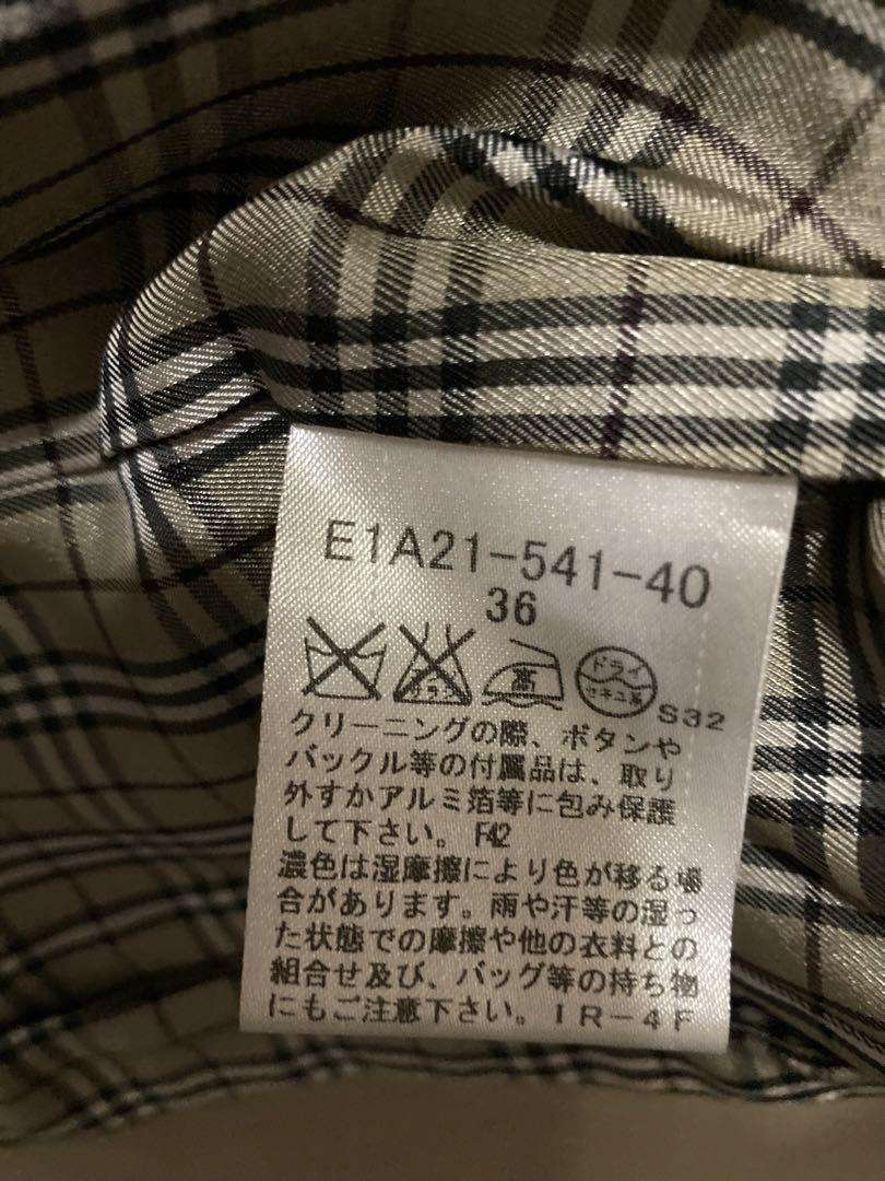 美品　バーバリーブルーレーベル　トレンチコート　ベージュ36