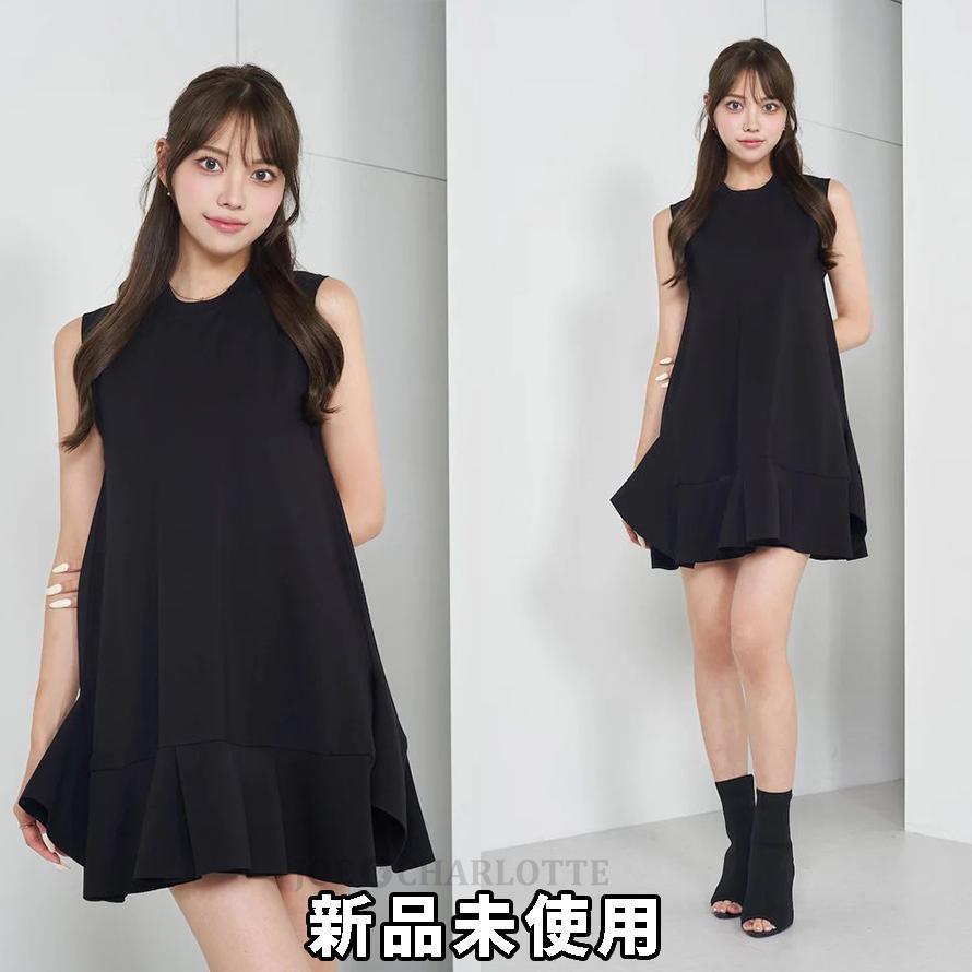 ダーリッチ darich ランダムフリルポンチミニワンピース BLK FREE