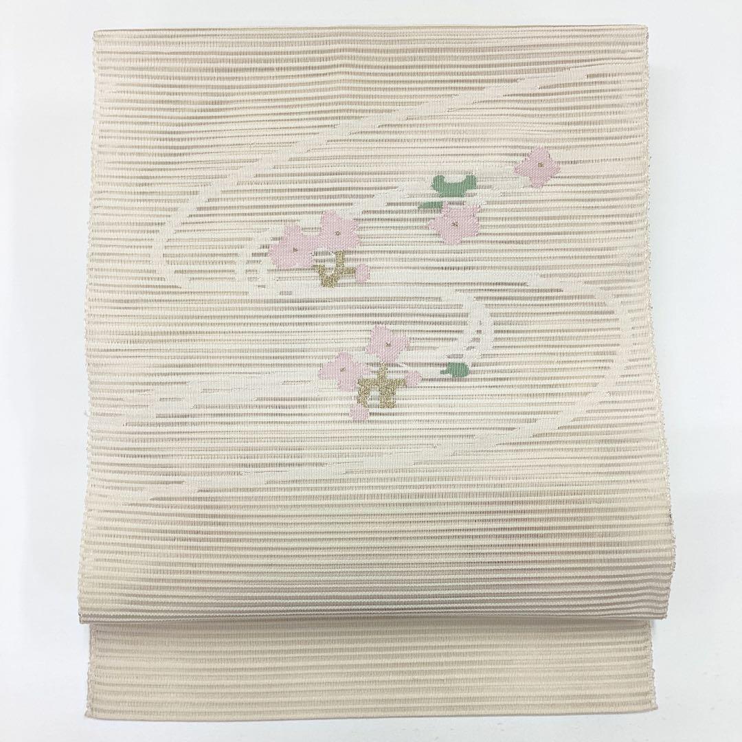 新品、未使用、8寸夏名古屋帯、絽綴れ、正絹P764