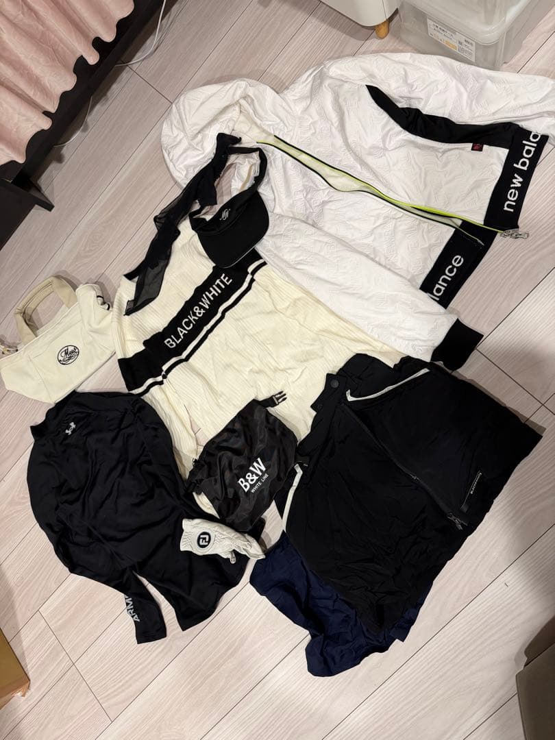 BLACK&White ブラックアンドホワイト ゴルフウェア レディース セット