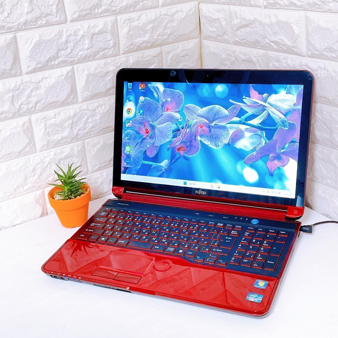快速SSD Windows11 i7 8GB 富士通 ノートPC ノートパソコン