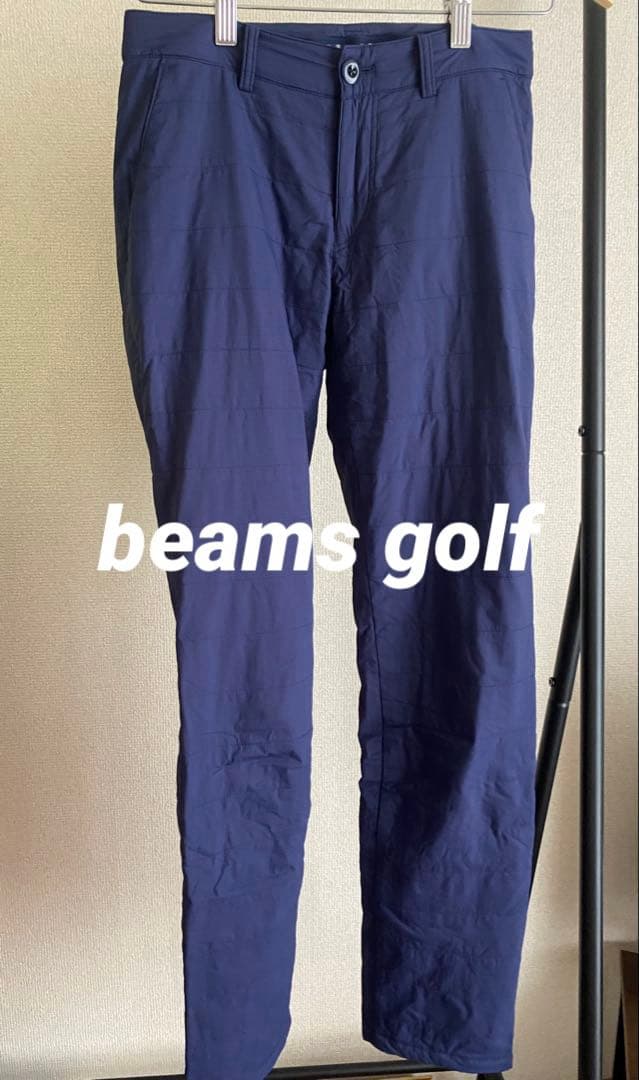 【美品】BEAMS GOLF ダウンパンツ　中綿暖パンツ BEAMS GOLF（ビームス ゴルフ）PURPLE LABEL ⁄ 接結ダウン 切り替え3D