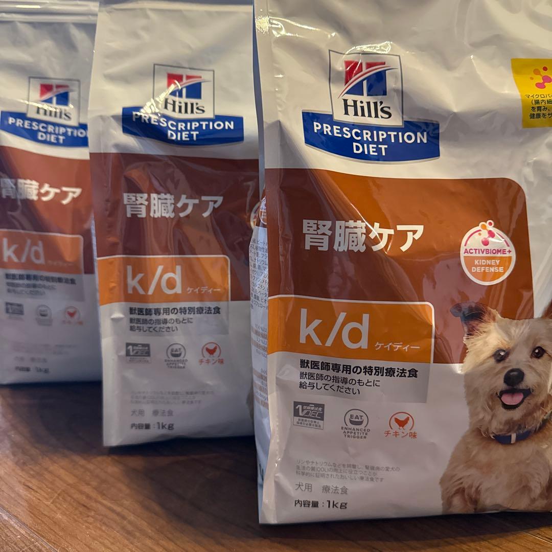 ヒルズ k/d腎臓ケア ドッグフード 1kg×3 +エネルギーちゅーる ヒルズ 〈犬用〉 k/d 3kg（0052742016528）｜ヒルズ プリスク