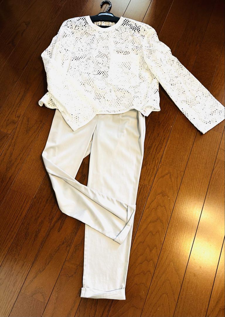 新品タグ付き⭐︎アローズ⭐︎レースTブラウス　23100円　半額以下！