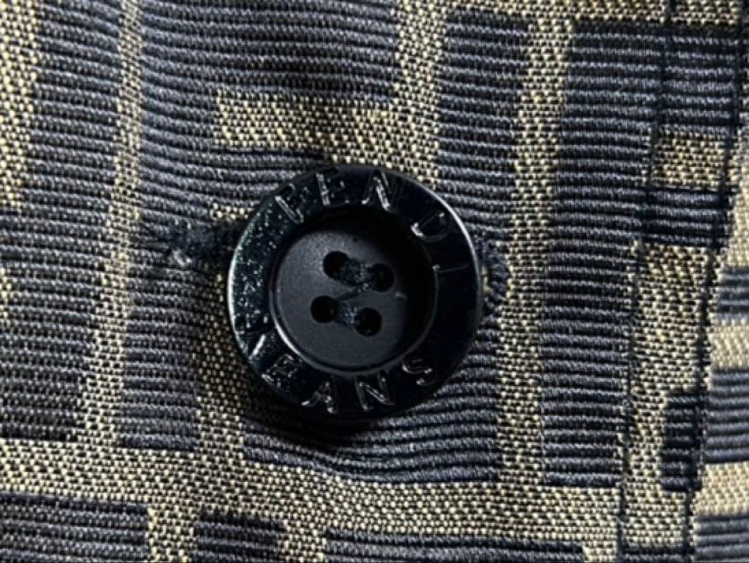 【FENDI】希少90s〜ズッカ柄リバーシブルナイロントレンチコート 【FENDI】希少90s〜ズッカ柄リバーシブルナイロントレンチコート