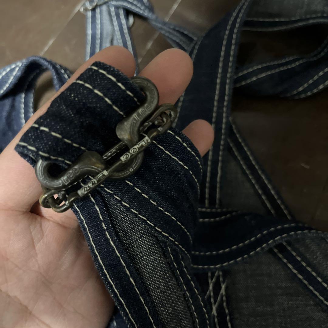 Lee オーバーオール デニム ステッチ白 激レア アメカジ B系 紺色 最新 Lee オーバーオール デニム ステッチ白 激レア アメカジ B系 紺色 最新