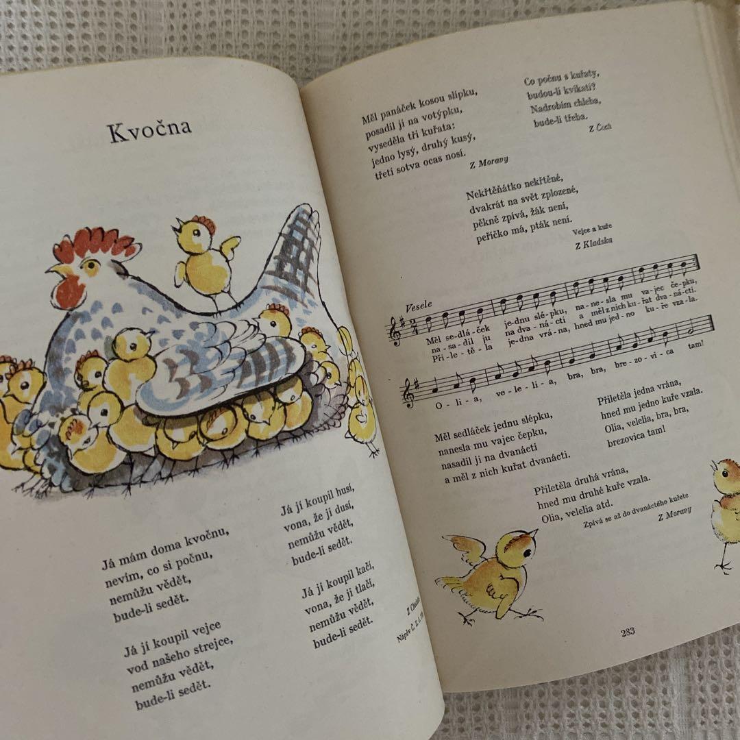 1947年　カレル・スヴォリンスキー　チェコの一年　イラストや楽譜たっぷり♬